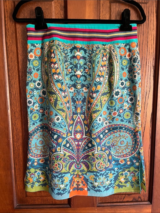 Etro Dresses & Skirts - Etro Turquoise Multicolor Paisley Pencil Skirt